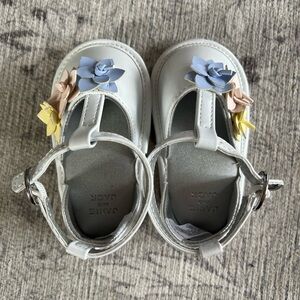 Janie and Jack White Floral Sandals